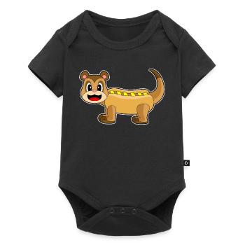 Meerkat Hot Dog - Baby Premium short-sleeve bodysuit - black - Front