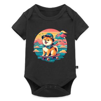 Shiba Inu - Baby Premium short-sleeve bodysuit - black - Front