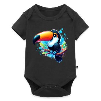 Toucan - Baby Premium short-sleeve bodysuit - black - Front