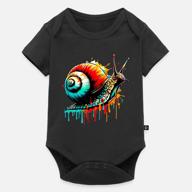 Escargot - Body à manches courtes Premium Bébé - noir
