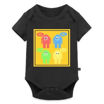 Funny Men - Baby Premium short-sleeve bodysuit - black - Front