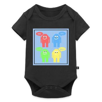 Funny Men - Baby Premium short-sleeve bodysuit - black - Front