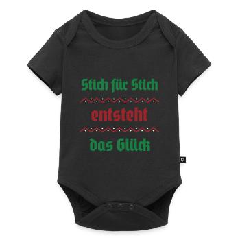 Point par point, le bonheur surgit - Body à manches courtes Premium Bébé - noir - Devant