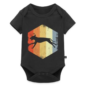 Dog Vintage Look - Baby Premium short-sleeve bodysuit - black - Front