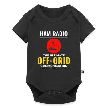Opérateur radio amateur Fréquence des ondes radio - Body à manches courtes Premium Bébé - noir - Devant