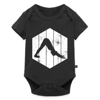 Yogini Skizze - Baby Premium Kurzarmbody - Schwarz - Vorne