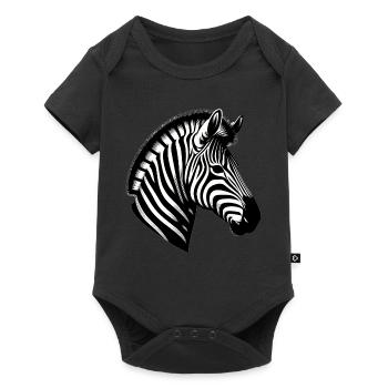 Zebra - Baby Premium short-sleeve bodysuit - black - Front