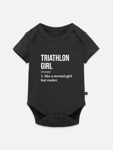 triathlon - Body à manches courtes Premium Bébé - noir