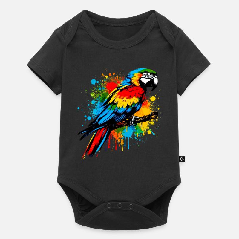 Perroquet - Body à manches courtes Premium Bébé - noir