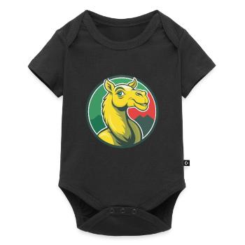 Camel Cute Kawaii Cartoon Clipart Pet Animal - Baby Premium short-sleeve bodysuit - black - Front