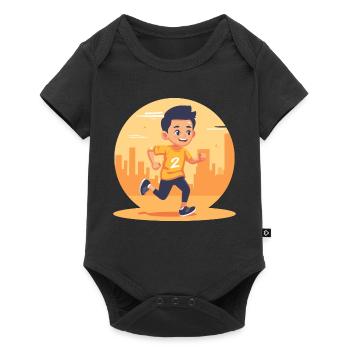 Marathon Boy Graphic - Baby Premium short-sleeve bodysuit - black - Front