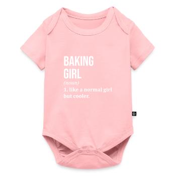 Backen - Baby Premium Kurzarmbody - Rosa - Vorne