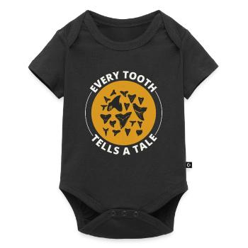 Shark Teeth Collector Fossil Hunting Paleontology - Baby Premium short-sleeve bodysuit - black - Front