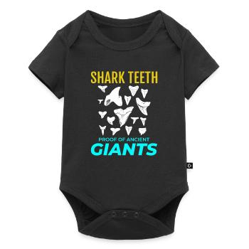 Shark Teeth Collector Fossil Hunting Paleontology - Baby Premium short-sleeve bodysuit - black - Front