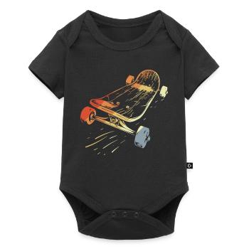Skateboard Sketch Vintage Look - Baby Premium short-sleeve bodysuit - black - Front