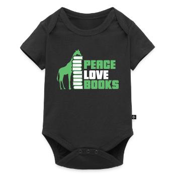 Reading Books Book Giraffe - Baby Premium short-sleeve bodysuit - black - Front
