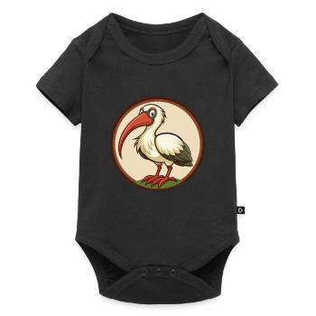 Ibis Colorful Kawaii Cartoon Character Clipart Pet - Baby Premium short-sleeve bodysuit - black - Front