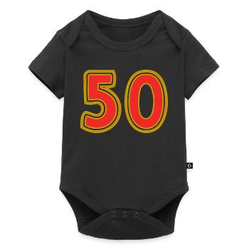 50. 50 YEARS. 50th ANNIVERSARY. 50 YEARS ANNIVERSARY. - Baby Premium short-sleeve bodysuit - black - Front