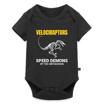Velociraptor Dinosaur Dino Fossil Hunting - Baby Premium short-sleeve bodysuit - black - Front