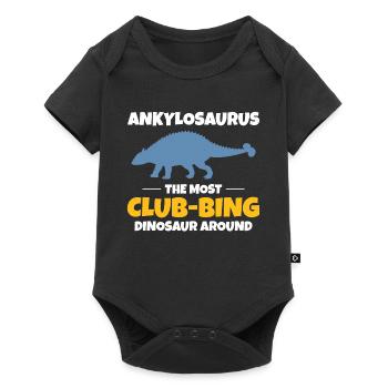 Ankylosaurus Dinosaur Dino Fossil Hunting Club - Baby Premium short-sleeve bodysuit - black - Front