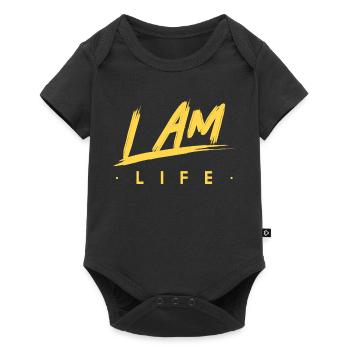 I am life zen motivation - Baby Premium short-sleeve bodysuit - black - Front