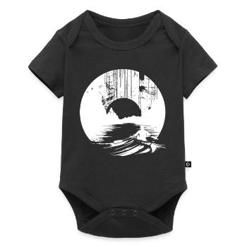 Dessin d’aviron - Body à manches courtes Premium Bébé - noir - Devant