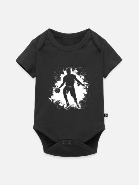 Basketballer - Baby Premium Kurzarmbody - Schwarz