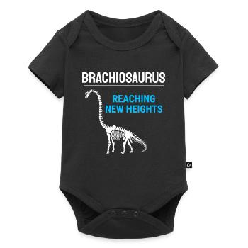 Brachiosaurus Dinosaur Dino Fossil Hunting Hunter - Baby Premium short-sleeve bodysuit - black - Front