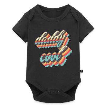 Sangles rétro Daddy Cool - Body à manches courtes Premium Bébé - noir - Devant
