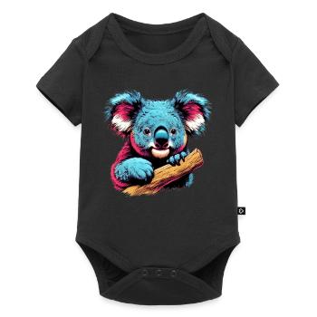 Koala - Body à manches courtes Premium Bébé - noir - Devant