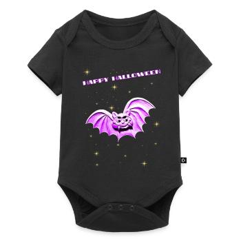 Chauve-souris pour Halloween - Body à manches courtes Premium Bébé - noir - Devant