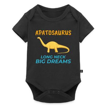 Apatosaurus Dinosaur Dino Paleontologist Fossil - Baby Premium short-sleeve bodysuit - black - Front