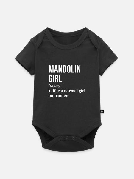Mandolin Mandolin Mandolin - Baby Premium Kurzarmbody - Schwarz