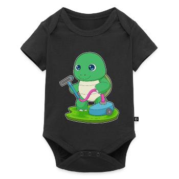 Turtle Cleaner Vacuum Cleaner - Baby Premium short-sleeve bodysuit - black - Front