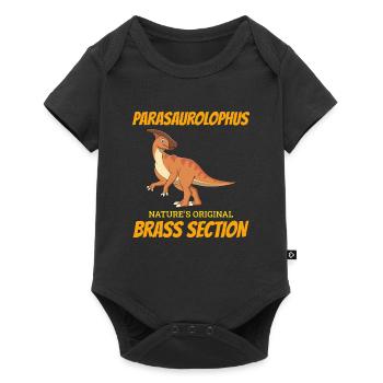 Parasaurolophus Dinosaur Dino Paleontologist - Baby Premium short-sleeve bodysuit - black - Front