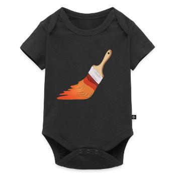 Pinceaux de peintre - Body à manches courtes Premium Bébé - noir - Devant
