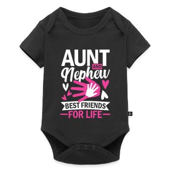 aunt and nephew best friends for life - Baby Premium Kurzarmbody - Schwarz - Vorne