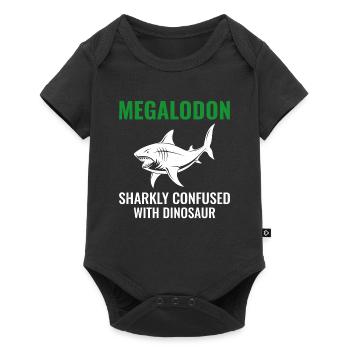 Megalodon Dinosaur Dino Paleontologist Fish Fossil - Baby Premium short-sleeve bodysuit - black - Front