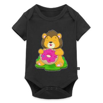 Beignet Lion - Body à manches courtes Premium Bébé - noir - Devant
