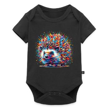 Hedgehog - Baby Premium short-sleeve bodysuit - black - Front
