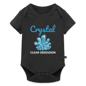 Crystal Collecting Rock Hunting Mineral Collector - Baby Premium short-sleeve bodysuit - black - Front