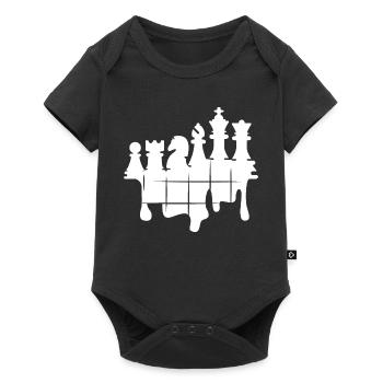 Chess Graffiti Chess Set Figures Knight Logo - Baby Premium short-sleeve bodysuit - black - Front