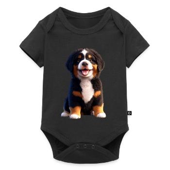 Bernese Mountain Dog Cute Dogs Swiss Mountain Dogs - Baby Premium short-sleeve bodysuit - black - Front