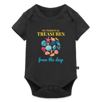 Seashells Collector Beachcomber Sea Shell Ocean - Baby Premium short-sleeve bodysuit - black - Front