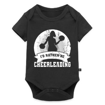 I'd Rather Be Cheerleading - Baby Premium short-sleeve bodysuit - black - Front