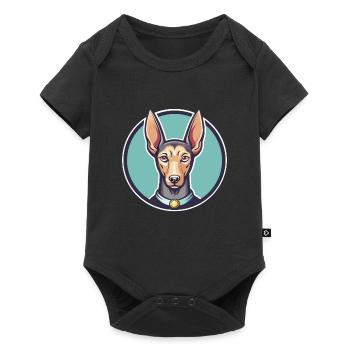 Pharaoh Hound Dog Breed Cartoon Kawaii Clipart Pet - Baby Premium short-sleeve bodysuit - black - Front