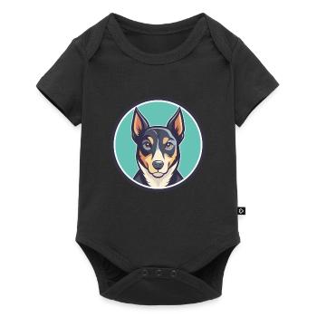 Rastreador Brasileiro Chien Race Dessin animé Kawaii Pet - Body à manches courtes Premium Bébé - noir - Devant