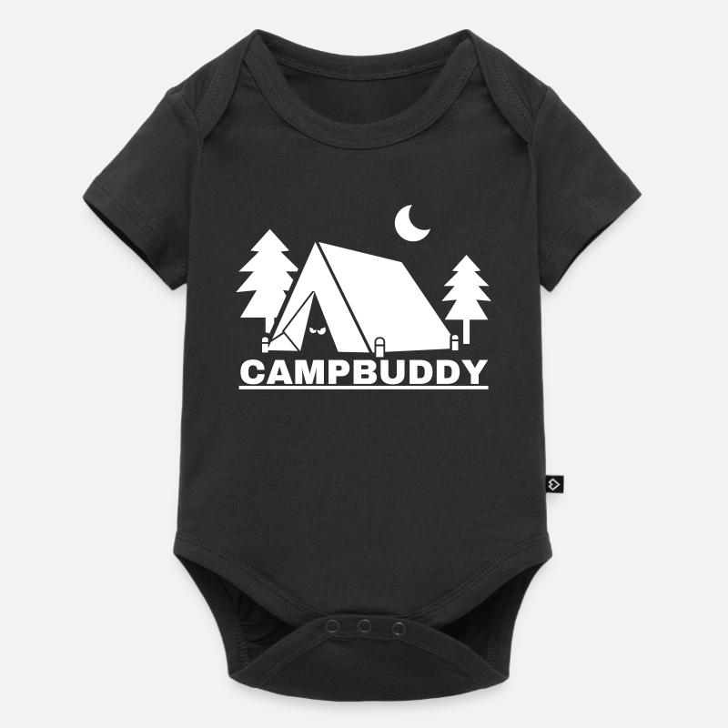 CampBuddy - Body à manches courtes Premium Bébé - noir