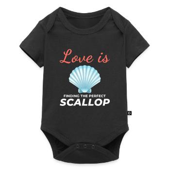 Scallop Seashells Collector Beachcomber Shellfish - Baby Premium short-sleeve bodysuit - black - Front