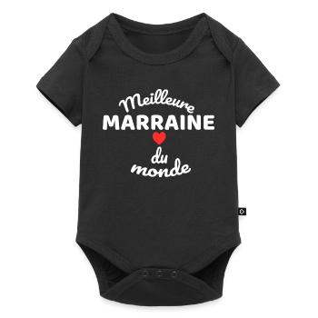 Mom Godmother of the World Illustration - Baby Premium short-sleeve bodysuit - black - Front